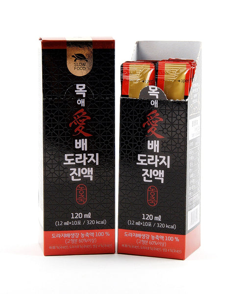 [1+1] 슬로푸드 - 목애(愛) 배도라지 진액 12g x 10스틱 (3박스)  Buy 1 Get 1 FREE