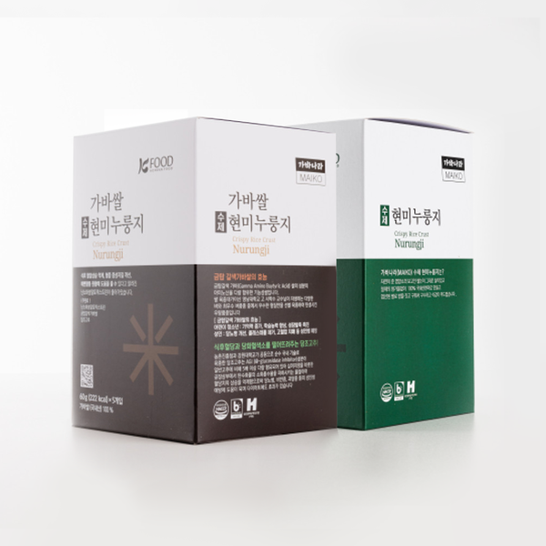 가바나라 현미누룽지 + 가바쌀 현미누룽지 (60g * 5개입 * 2박스) 세트