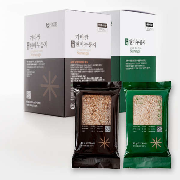 가바나라 현미누룽지 + 가바쌀 현미누룽지 (60g * 5개입 * 2박스) 세트
